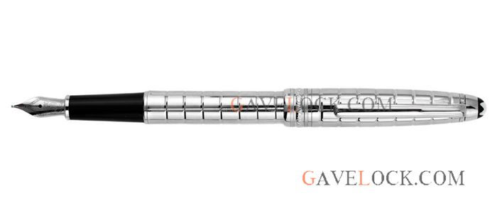 AAA Replica Montblanc Meisterstuck Fountain Pen Silver